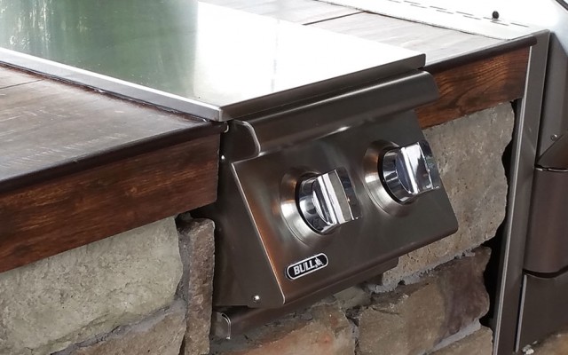 flat top grill outdoor kitchen